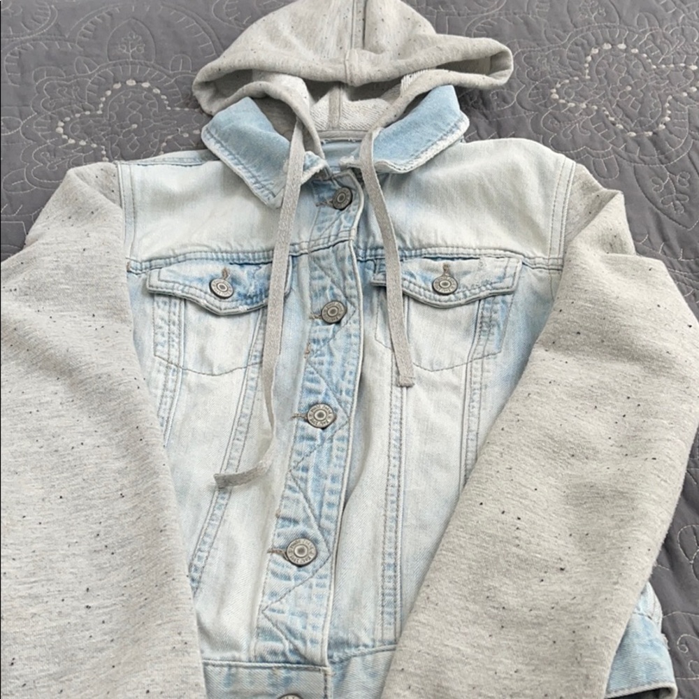 jean jacket/hoodie